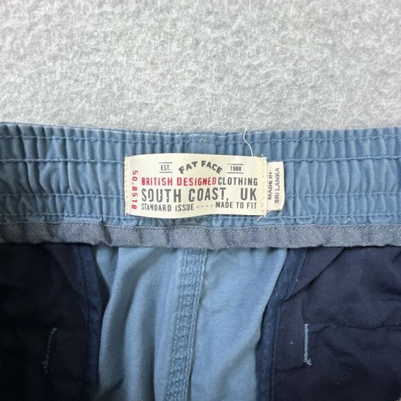 Lot of 2‎ Fat Face Elastic Waist Shorts Mens 30 x 10 (28 x 9.5) Blue Drawstring - Picture 11 of 15